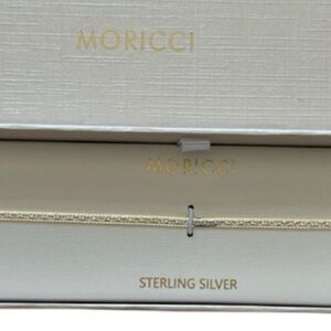 NEW Sterling Silver Moricci bracelet. 
14K gold plated. Lobster claw